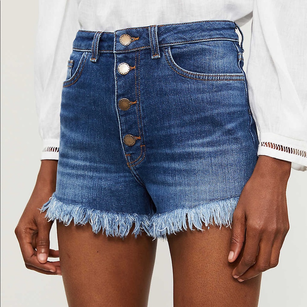 Maje Irina Frayed Shorts